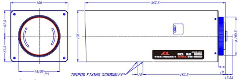ADL12.5-775mm長焦鏡頭尺寸 ADL12.5-775mm長焦鏡頭尺寸